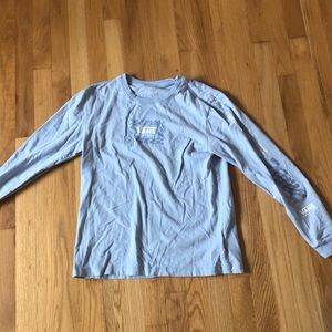 Blue long sleeve vans shirt